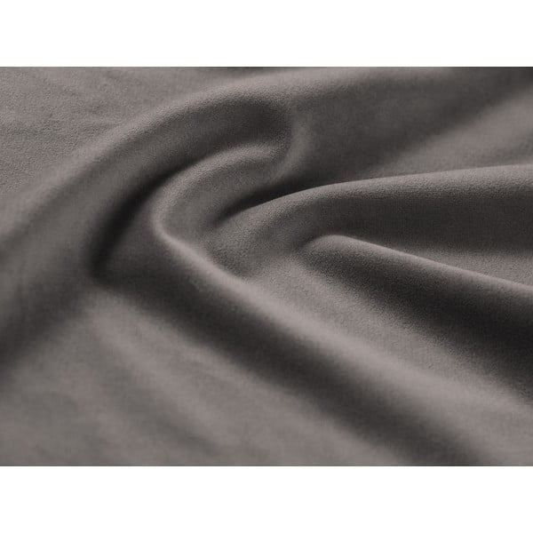 Světle šedá sametová podnožka Kyoto – Cosmopolitan Design-image-4