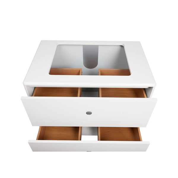 Bílá závěsná skříňka s umyvadlem bez baterie 80x62 cm Color Bath – Tom Tailor-image-3