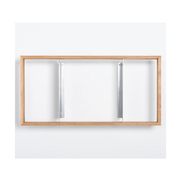 Knižní police z dubového dřeva das kleine b b9, výška 34 cm-image-2