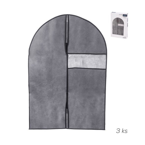 Obaly na obleky v sadě 3 ks 90 cm Urovnejto – Orion