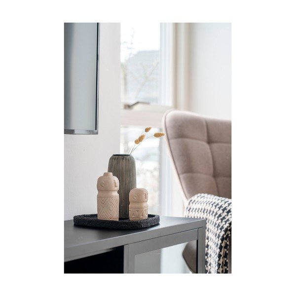 Černo-bílá váza z kamene (výška 20 cm) – House Nordic-image-1