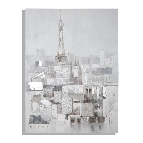 Ručně malovaný nástěnný obraz Mauro Ferretti Dipinto Su Tela Paris Roofs, 90 x 120 cm