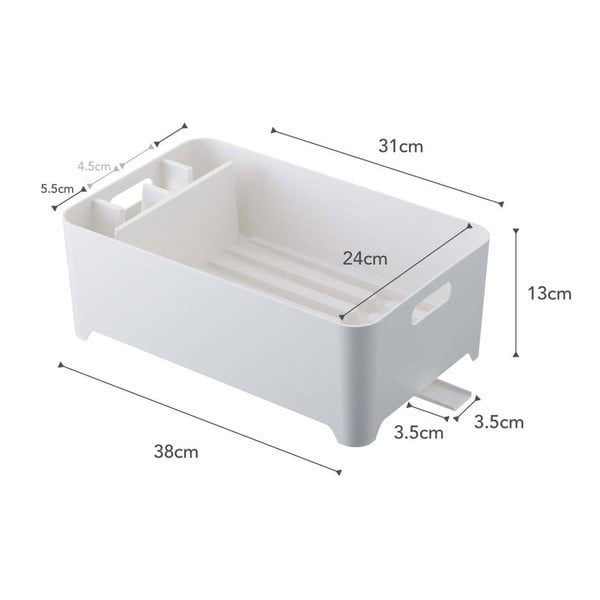 Bílý odkapávač nádobí YAMAZAKI Tower-image-4