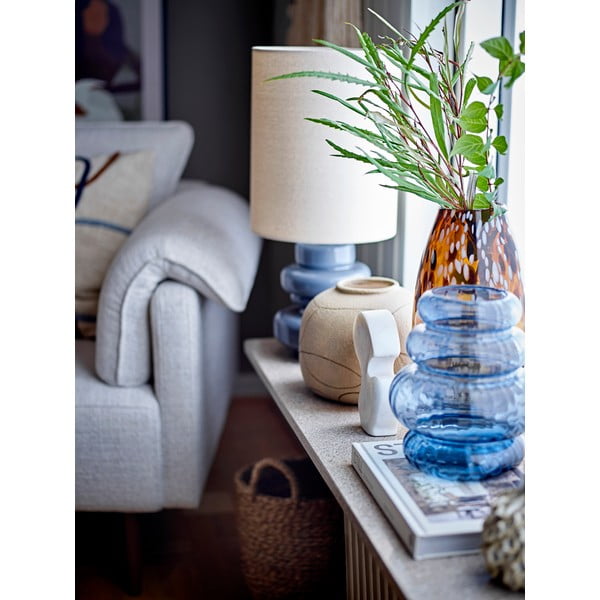 Modrá stolní lampa s textilním stínidlem (výška 51 cm) Fabiola – Bloomingville-image-2