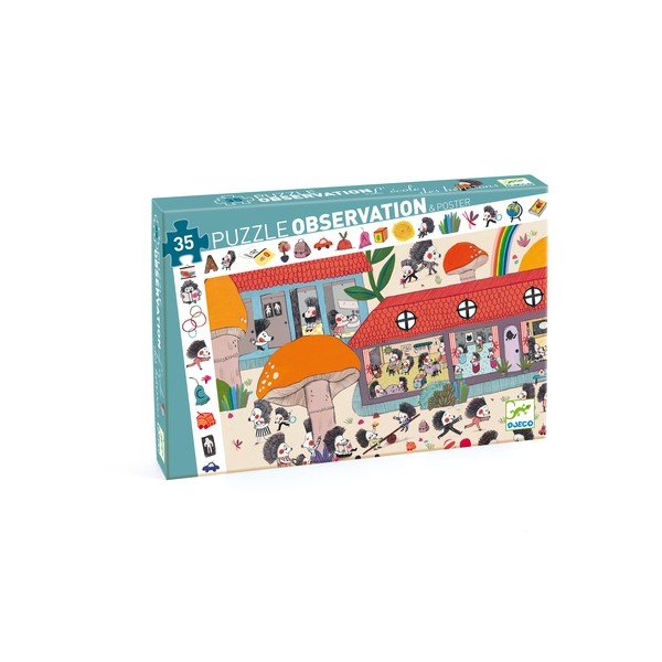 Dětské puzzle Djeco Observation Ježci-image-1