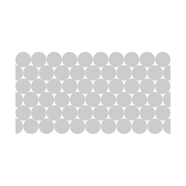 Samolepky v sadě na okno 50 ks 10x10 cm Clackout Circle – Ambiance-image-2