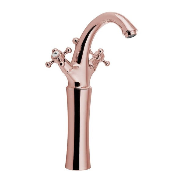 Růžová stojánková umyvadlová baterie Antea – Sapho