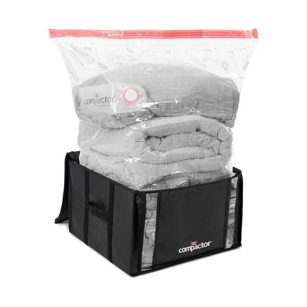 Černý úložný box na oblečení Compactor XXL Black Edition 3D Medium, 125 l-image-3