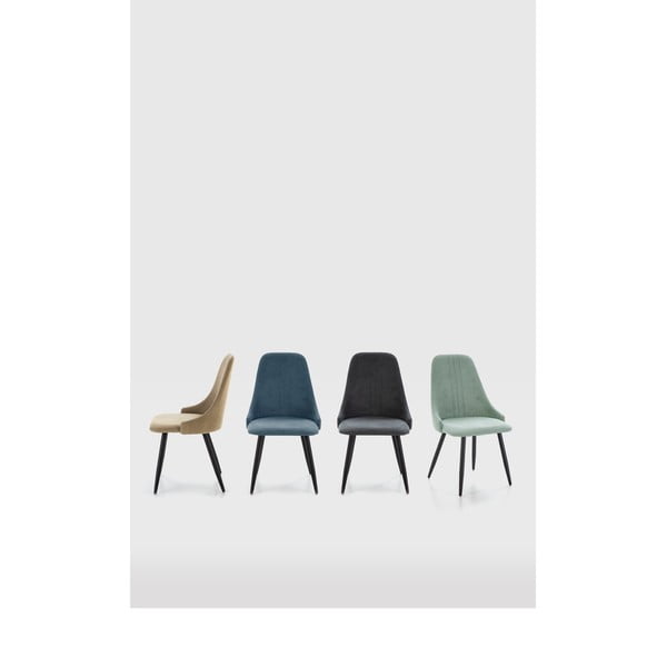 Světle zelené jídelní židle v sadě 4 ks Mani – Marckeric-image-1