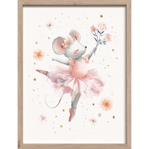 Dětský obrázek 30x40 cm Mouse Ballerina – Styler