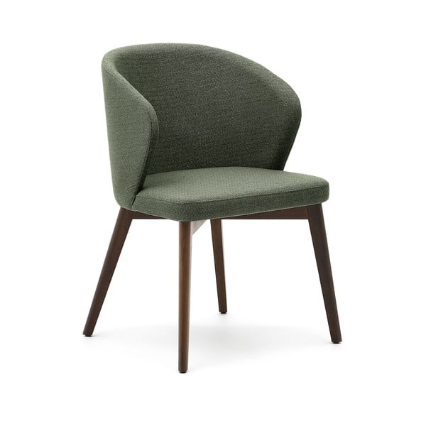 Tmavě zelené čalouněné jídelní křeslo Darice – Kave Home