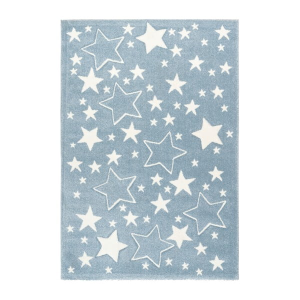 Modrý dětský koberec Kayoom Hvězdičky, 120 x 170 cm