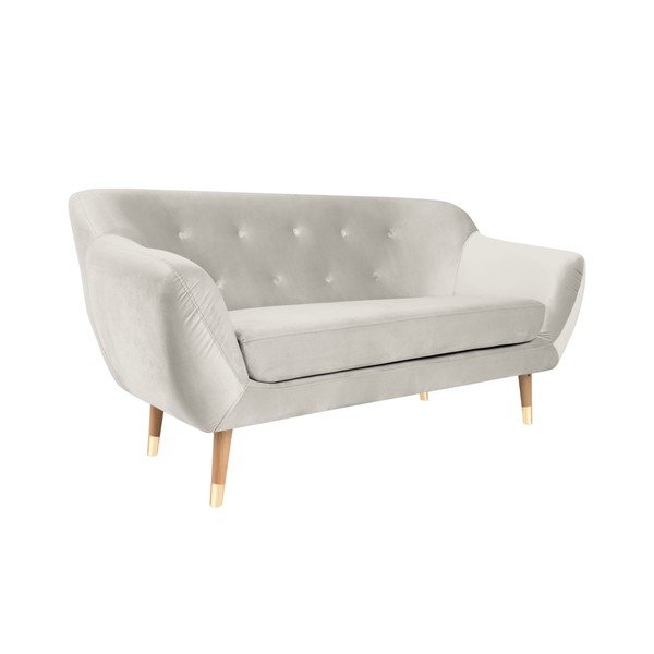 Krémová dvoumístná pohovka Mazzini Sofas Amelie-image-4