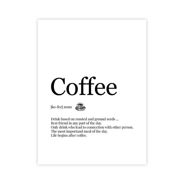 Plakát 30x40 cm Coffee  
