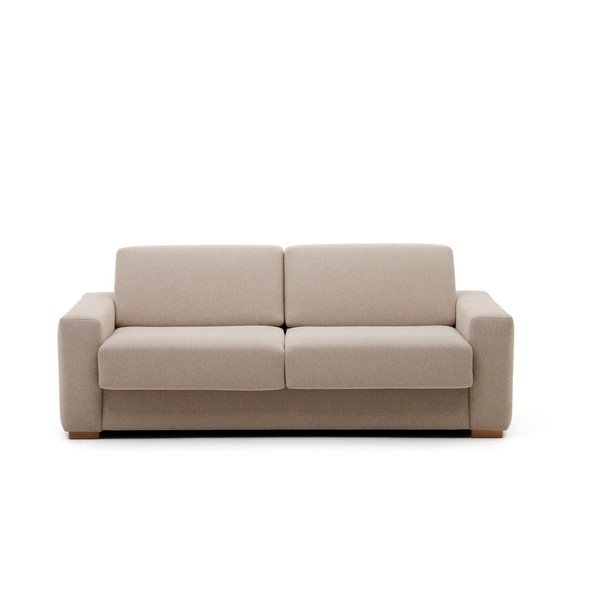 Béžová rozkládací pohovka 224 cm Anley – Kave Home