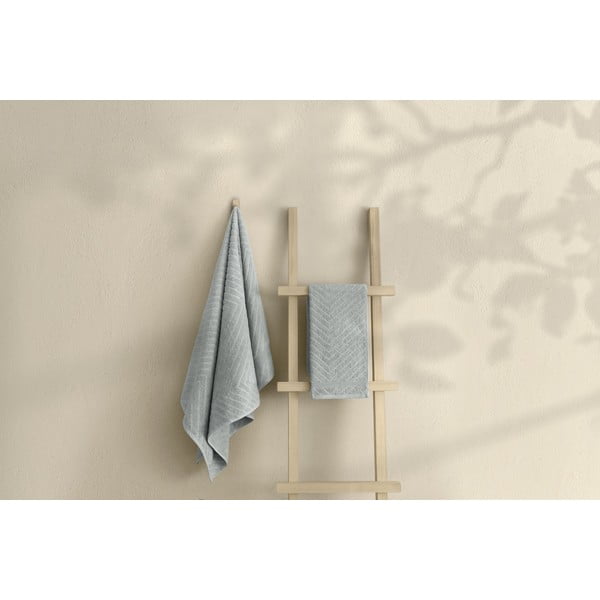 Světle šedé froté bavlněné ručníky a osušky v sadě 2 ks – Foutastic-image-1