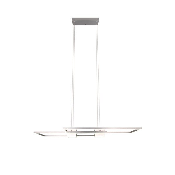 LED stmívatelné závěsné svítidlo na dálkové ovládání ve stříbrné barvě Albany – Trio