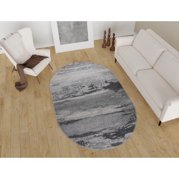 Šedý pratelný koberec 60x100 cm – Vitaus-image-1