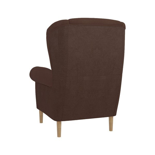 Tmavě hnědé křeslo ušák Swan – Ropez-image-2