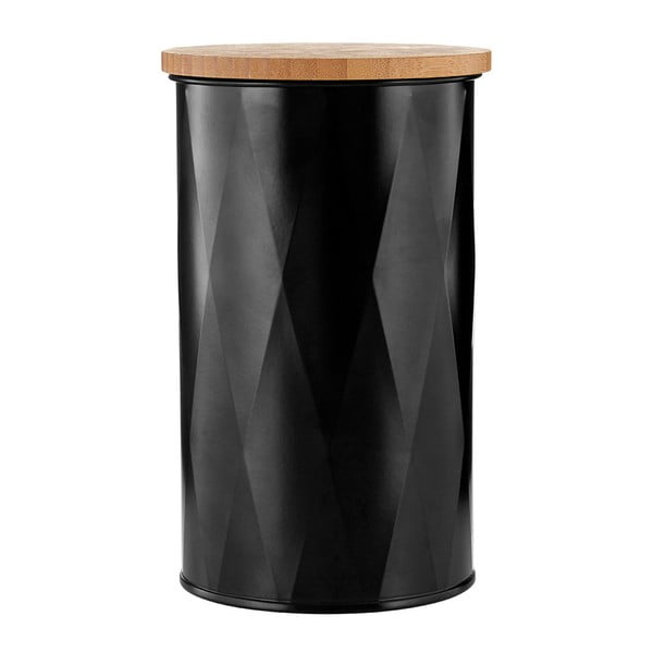 Černá dóza Premier Housewares Rhombus, výška 20 cm
