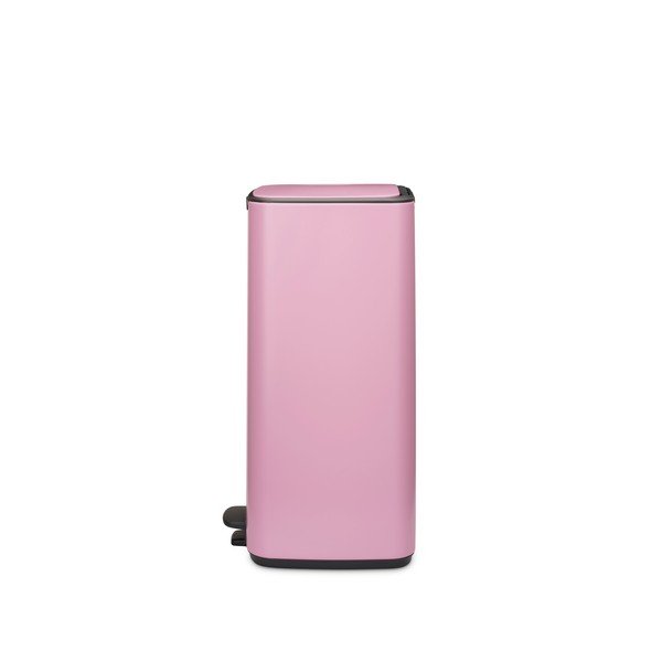 Růžový nášlapný ocelový odpadkový koš 30 l Bo – Brabantia-image-4