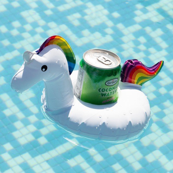 Nafukovací kruh na nápoj InnovaGoods Unicorn-image-1