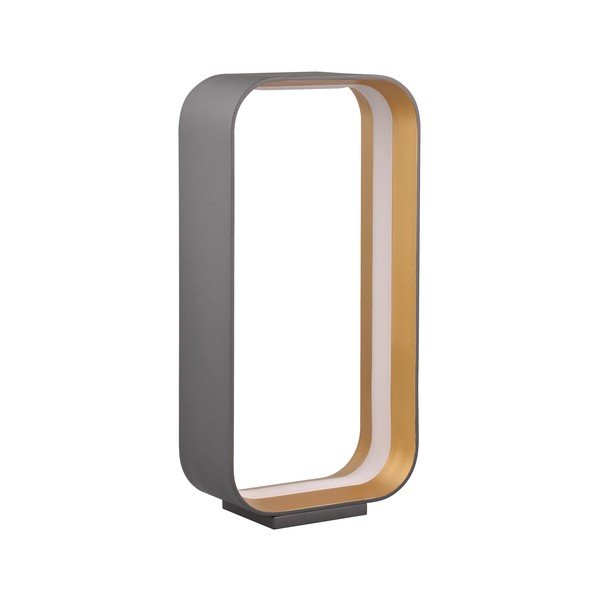 Černá LED stolní lampa s hlasovým ovládáním/s ovládáním pomocí mobilní aplikace s kovovým stínidlem (výška 41 cm) Cizione – CINQUE-image-1