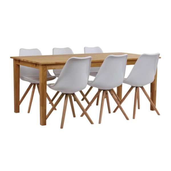 Jídelní stůl z masivního dubového dřeva Folke Finnus, 180 x 90 cm-image-4