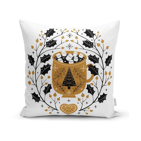 Povlak na polštář s vánočním motivem 43x43 cm Golden Illustration – Mila Home