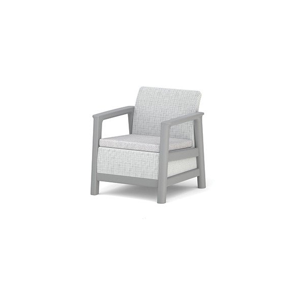 Světle šedá plastová zahradní křesla v sadě 2 ks Scandi Linea – Keter