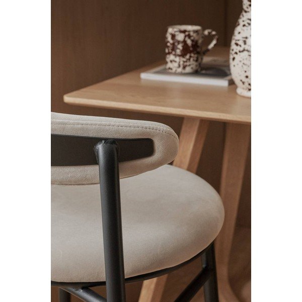 Béžová kovová barová židle (výška sedáku 66 cm) Doggi – Ellos Home-image-2