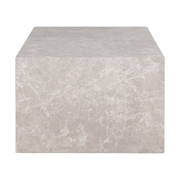 Béžový konferenční stolek v dekoru mramoru 60x80 cm Prague – House Nordic-image-3