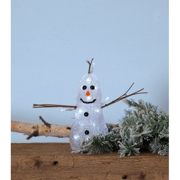 Bílá vánoční světelná dekorace Crystal Snowman – Star Trading-image-3