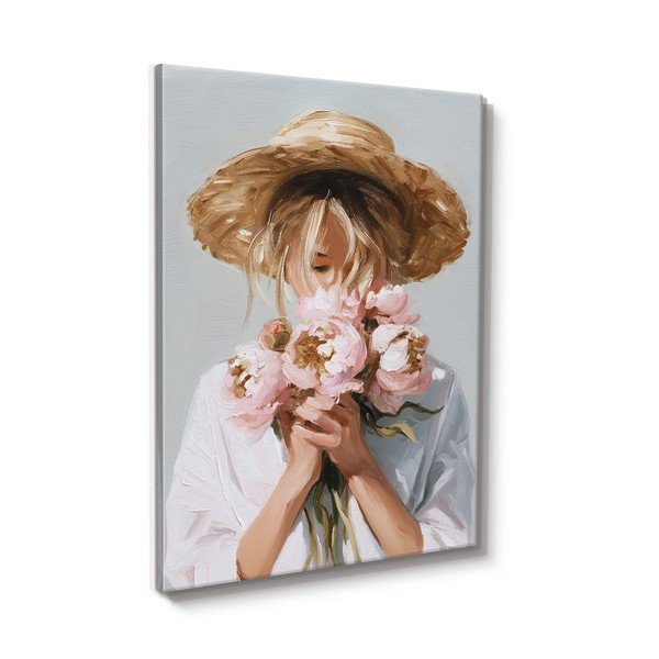 Obraz s ručně malovanými prvky na plátně 70x100 cm Estelle – Styler-image-4