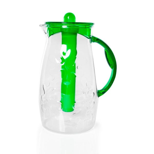Skleněný džbán se zeleným víkem Pitcher, 2,5 l