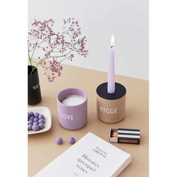 Sada 4 černých svícnů Design Letters-image-1