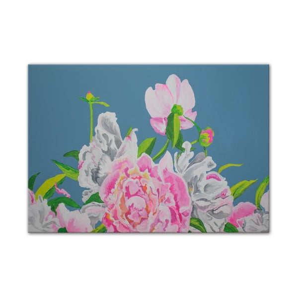 Obraz Peonies Flowers III, 100x70 cm