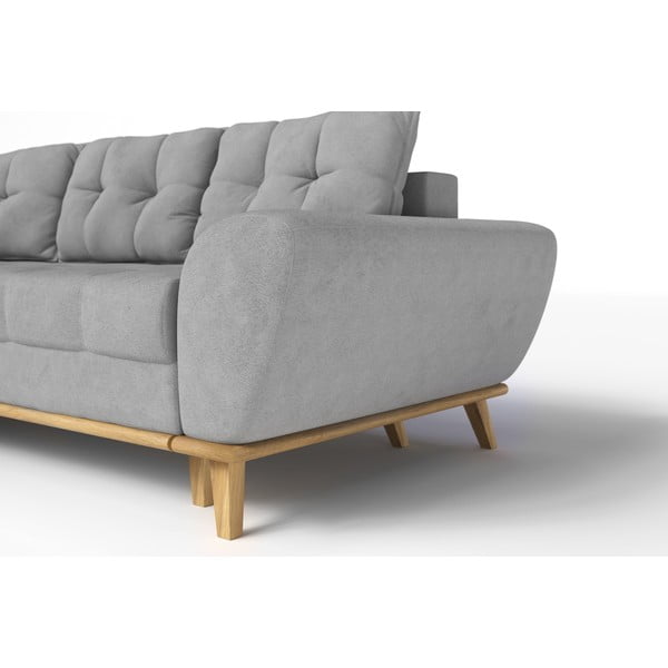 Světle šedá rozkládací rohová pohovka (levý roh) Balitco – Ropez-image-4