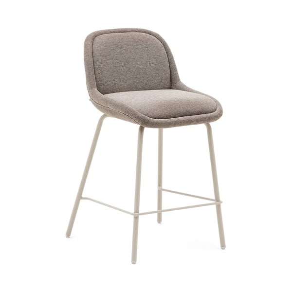 Barová židle šedobéžová (výška sedáku 65 cm) Aimin – Kave Home