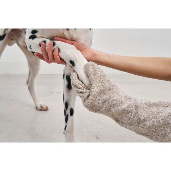 Ručník pro domácího mazlíčka Guanto Greige – MiaCara-image-1
