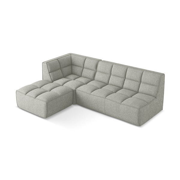 Světle šedá modulární rohová pohovka (variabilní roh) Kalai – Makamii-image-4