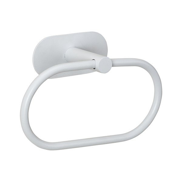 Bílý samodržící držák na ručníky z nerezové oceli Orea – Wenko-image-4