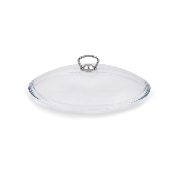 Růžový nízký hliníkový hrnec s poklicí Güral Porselen Classic, ø 30 cm-image-1