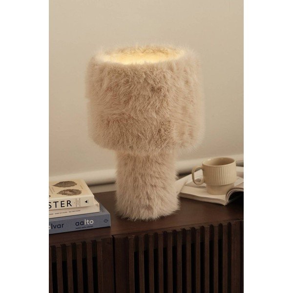 Krémová látková stolní lampa (výška 46 cm) Fay – Ellos Home-image-1