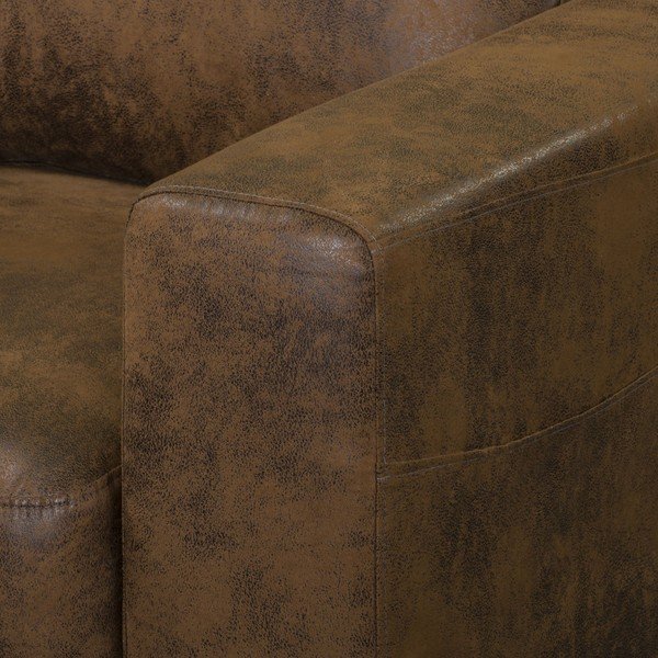 Hnědé křeslo z imitace kůže Lofty Lilly – Miuform-image-1