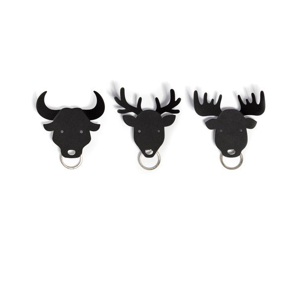 Věšák na klíče Deer, černý-image-3