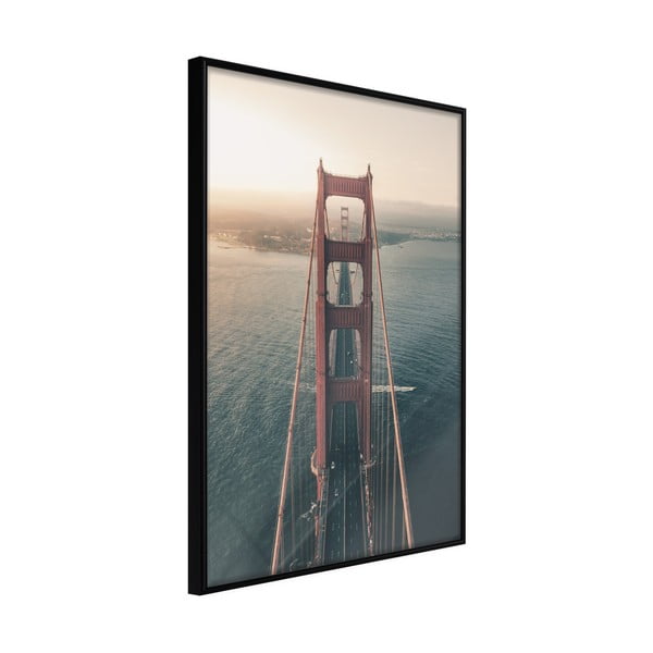 Plakát v rámu Artgeist Bridge in San Francisco I, 20 x 30 cm
