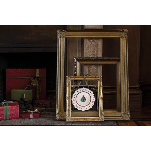 Bílo-červený porcelánový vánoční talíř Toy's Delight Villeroy&Boch, ø 24 cm-image-1