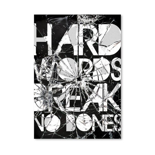 Autorský plakát Hard Words