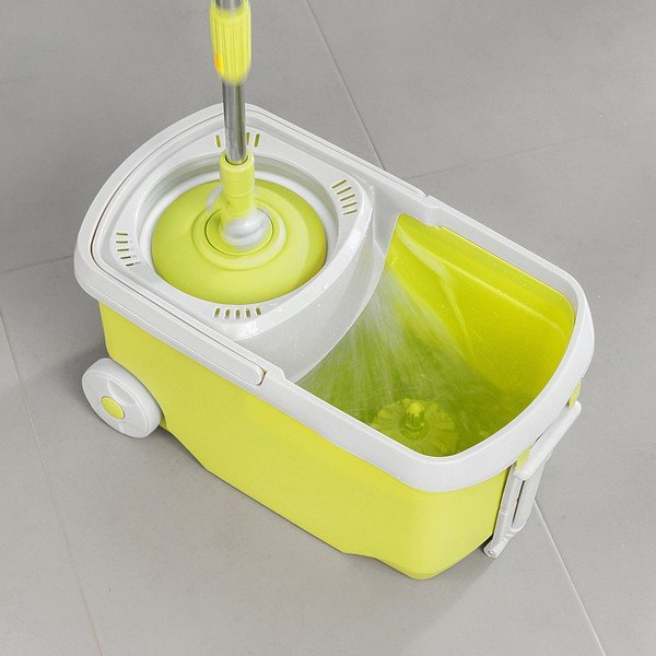 Žlutý set rotačního mopu a kyblíku InnovaGoods-image-3